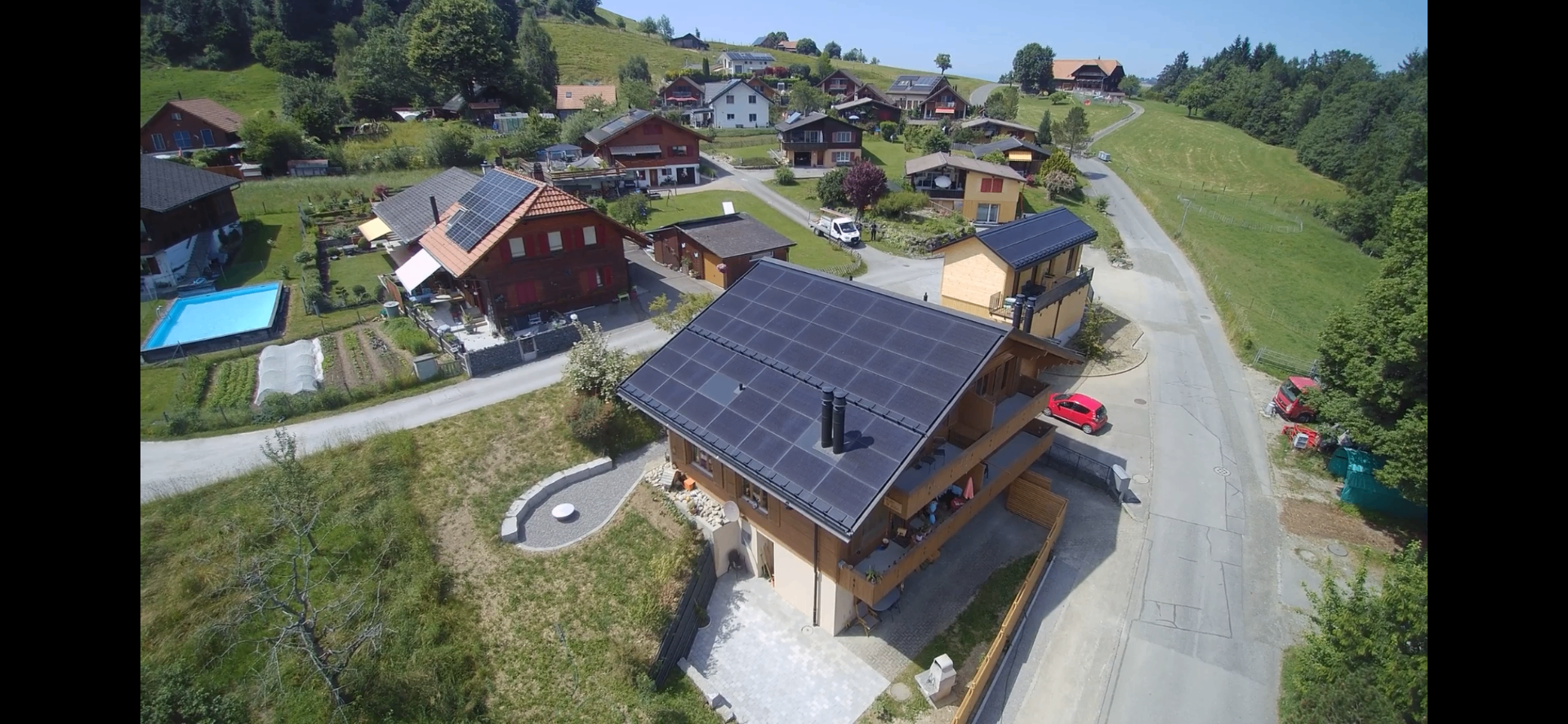 Chalet Rüschegg – 52 kWp Arres Indachanlage