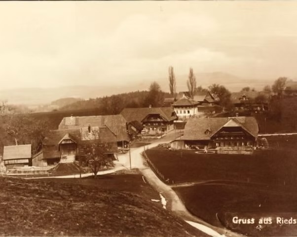 Historische Postkarte «Gruss aus Riedstätt»