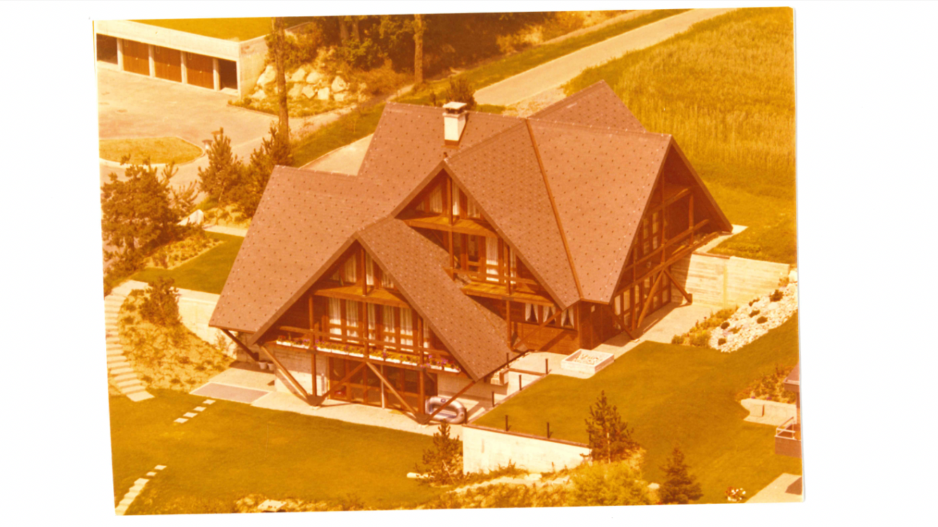 Villa Vifian kurz nach Fertigstellung 1973