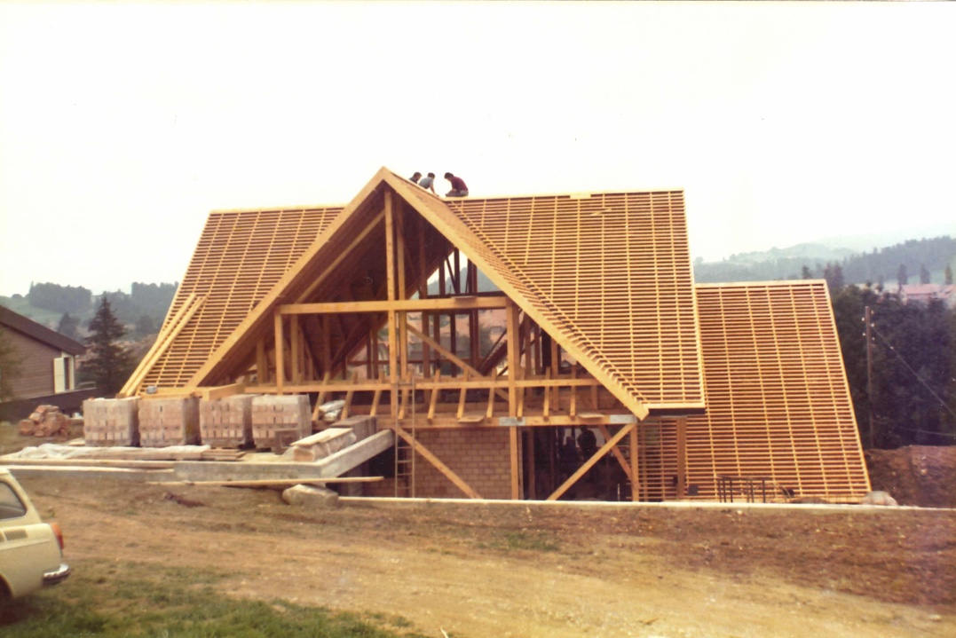 Bau der Villa Vifian